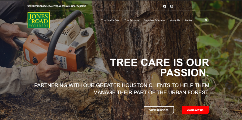 Tree Service Website Screenshot