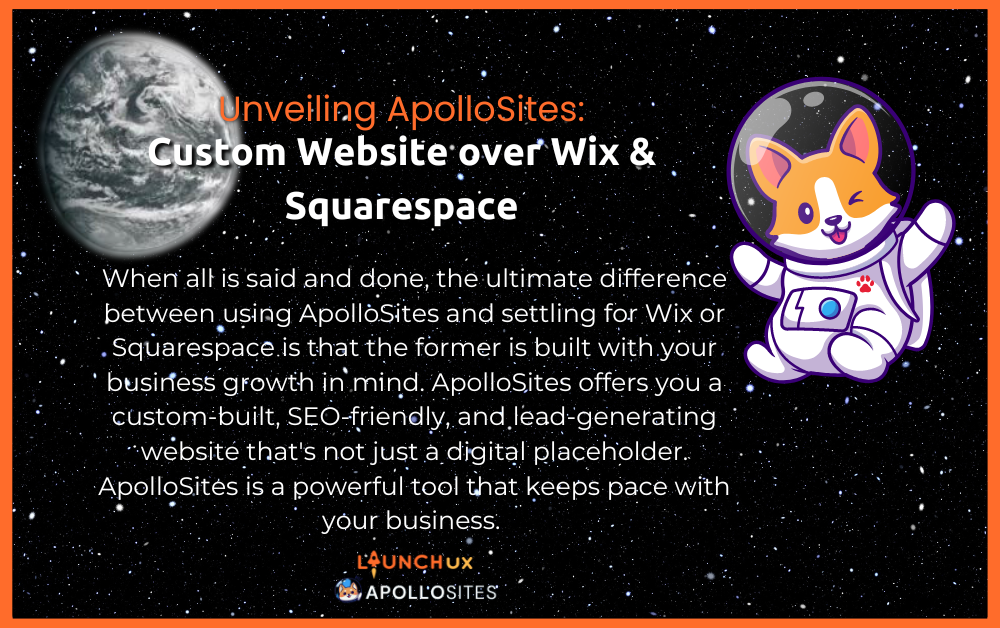 Unveiling ApolloSites: Custom Website over Wix & Squarespace