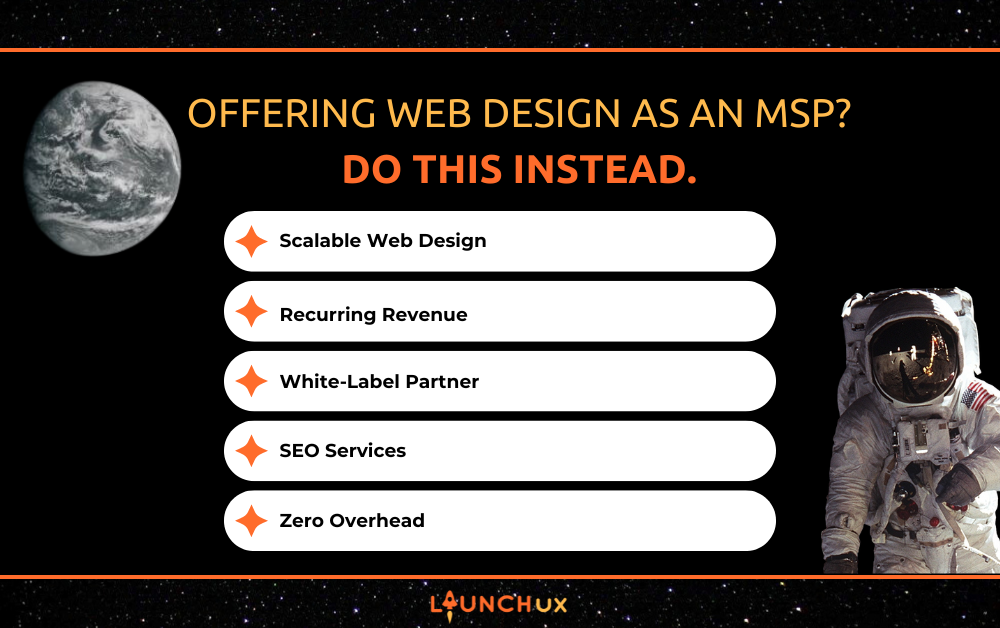 Offering Web Design as an MSP Infographic